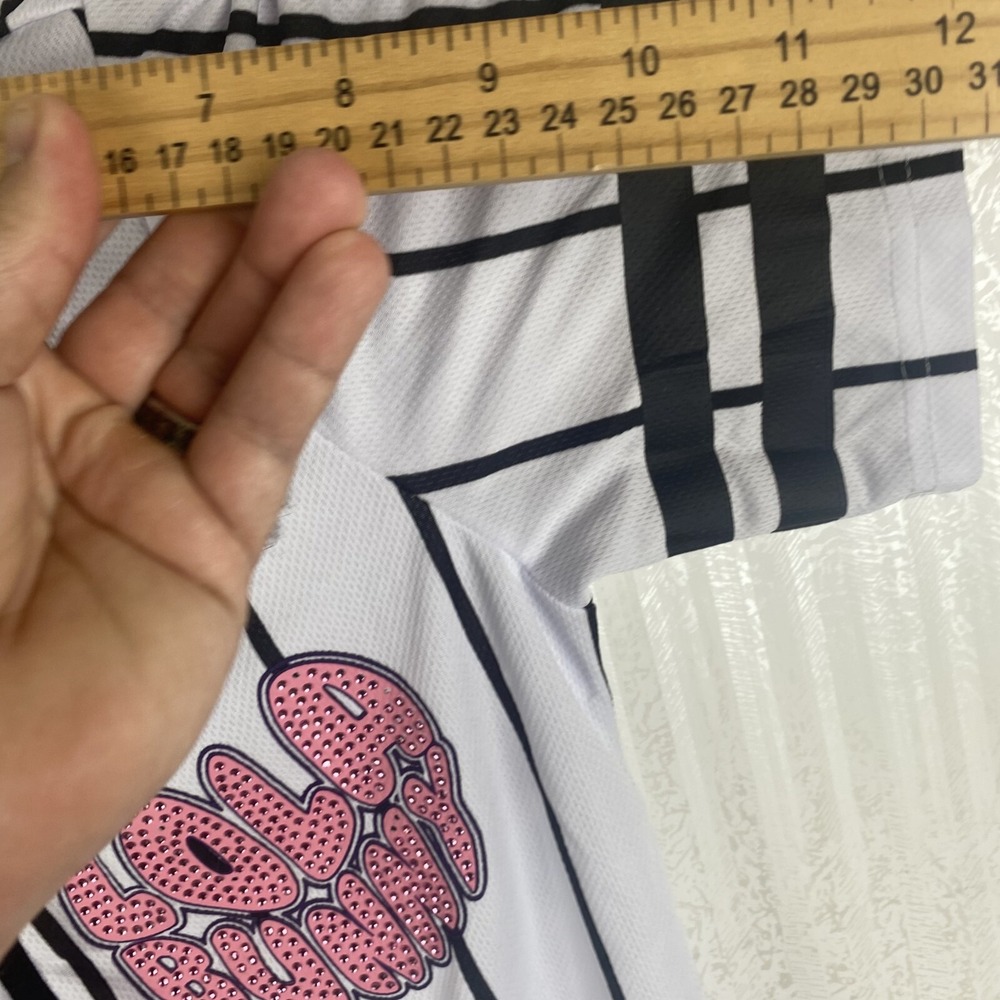 Looney Tunes Baseball Jersey Graphic Print Womens Lola Bunny MLB Shirt Size XL - Picture 10 of 11
